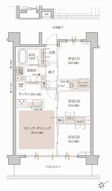 クレヴィア和光 間取り B TYPE