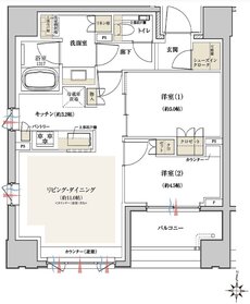 クレヴィア板橋区役所前 間取り A type
