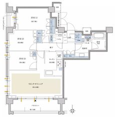 クレヴィア世田谷砧ザ・コート 間取り P type
