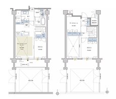 クレヴィア世田谷砧ザ・コート 間取り D type メゾネット (1・2階)