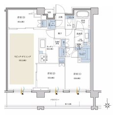 クレヴィア世田谷砧ザ・コート 間取り M type
