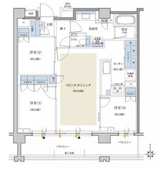 クレヴィア世田谷砧ザ・コート 間取り N type