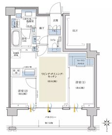 クレヴィア世田谷砧ザ・コート 間取り T type