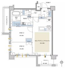 クレヴィア世田谷砧ザ・コート 間取り U type
