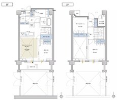 クレヴィア世田谷砧ザ・コート 間取り B type メゾネット(1・2階)