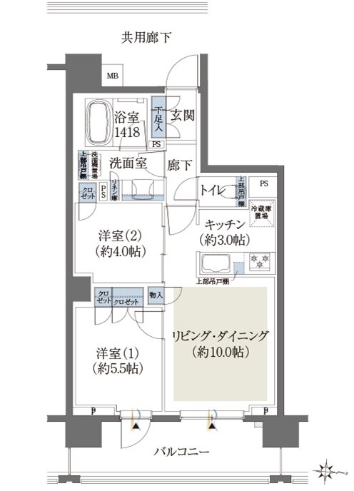 クレヴィア練馬レジデンス 間取り D1 type