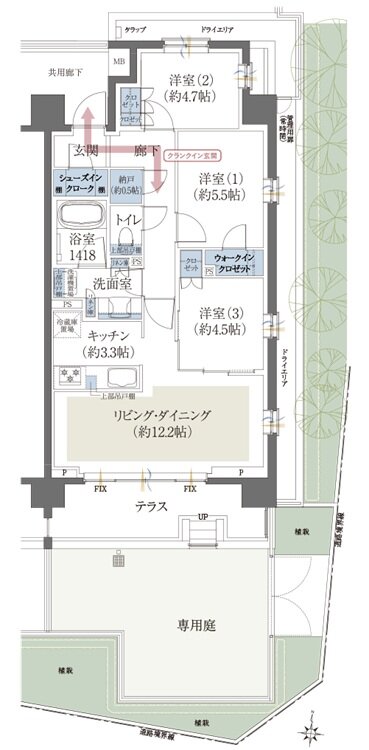 クレヴィア練馬レジデンス 間取り Lg type