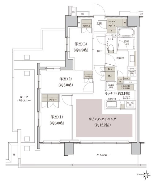 クレヴィア石神井公園 間取り Ir type