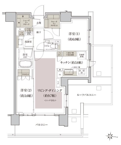 クレヴィア石神井公園 間取り Nr type