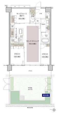 クレヴィア石神井公園 間取り Gg type