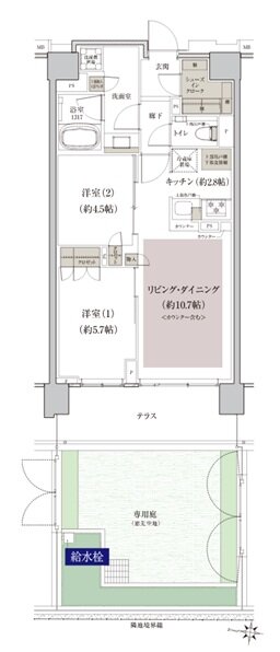 クレヴィア石神井公園 間取り Ig type