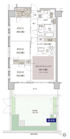 クレヴィア石神井公園 間取り Kg type