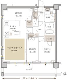 クレヴィア新川崎 間取り O1 type