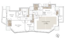 パークホームズ虎ノ門 間取り Dタイプ