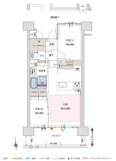 ポレスター本厚木ザ・レジデンス 間取り Bタイプ