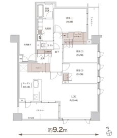 Tステージ豊田浄水 間取り E type