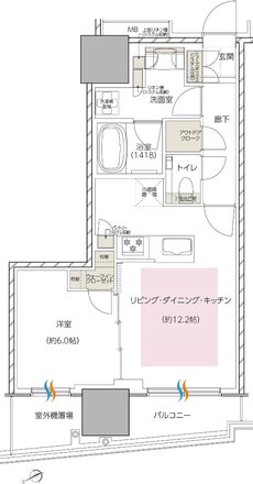 エスコンフィールドタワー 間取り J TYPE