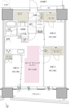 エスコンフィールドタワー 間取り G TYPE