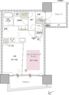 エスコンフィールドタワー 間取り S TYPE