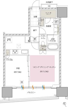 エスコンフィールドタワー 間取り L TYPE