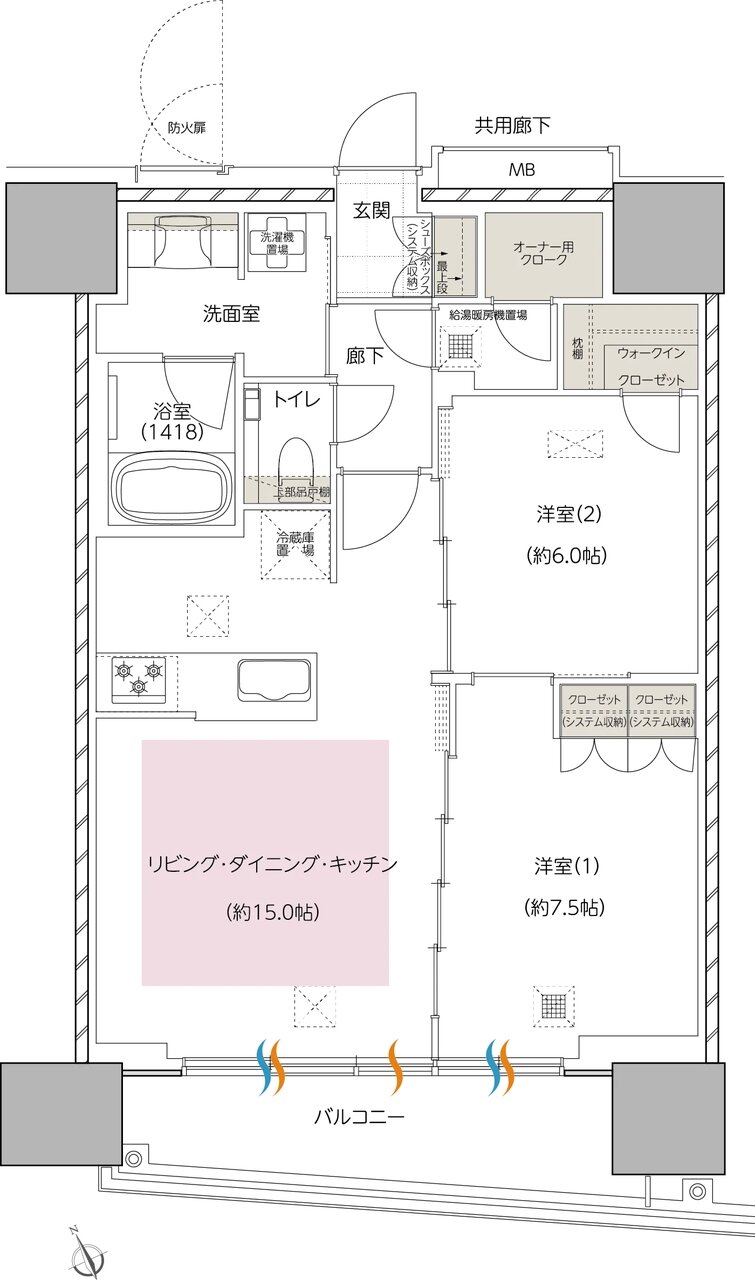 エスコンフィールドタワー 間取り R TYPE