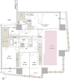 エスコンフィールドタワー 間取り PG TYPE（PENTHOUSE）