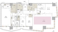 エスコンフィールドタワー 間取り PH′ TYPE（PENTHOUSE）