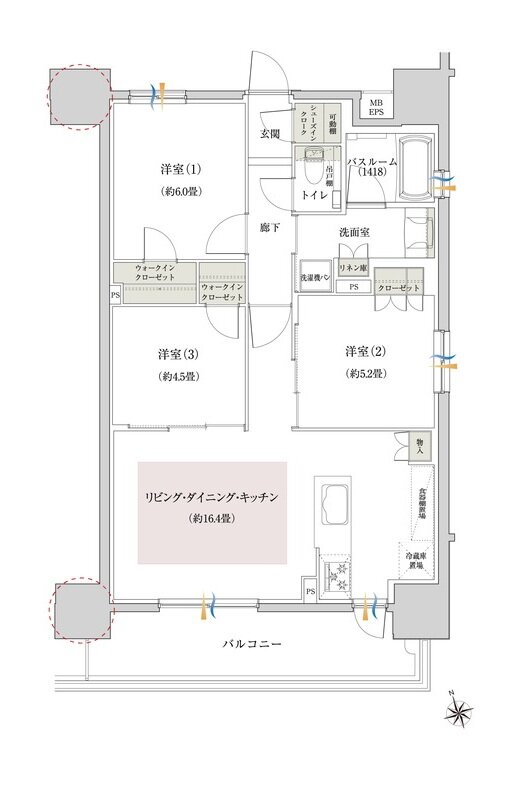 イノバス東岡崎 間取り Cタイプ