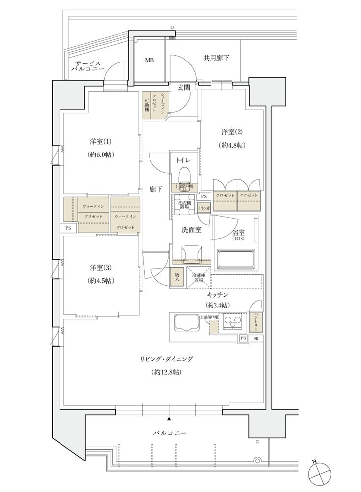 シエリア守口 間取り A TYPE