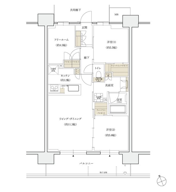 シエリア守口 間取り C TYPE