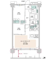 ウィルローズ府中緑町 間取り F TYPE