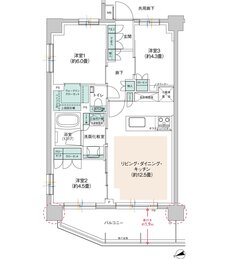 ウィルローズ府中緑町 間取り G TYPE