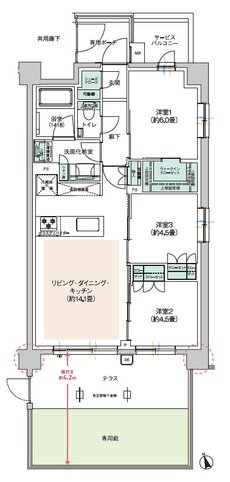 ウィルローズ府中緑町 間取り Dg type［第3期3次］