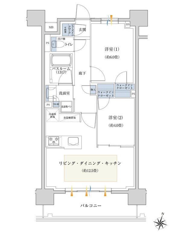 イノバス名古屋テラス 間取り BEタイプ