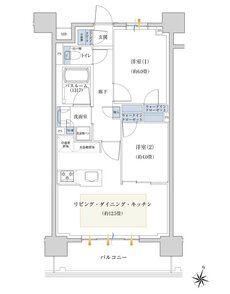 イノバス名古屋テラス 間取り BEタイプ