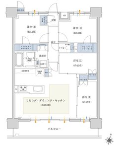 イノバス名古屋テラス 間取り BLタイプ