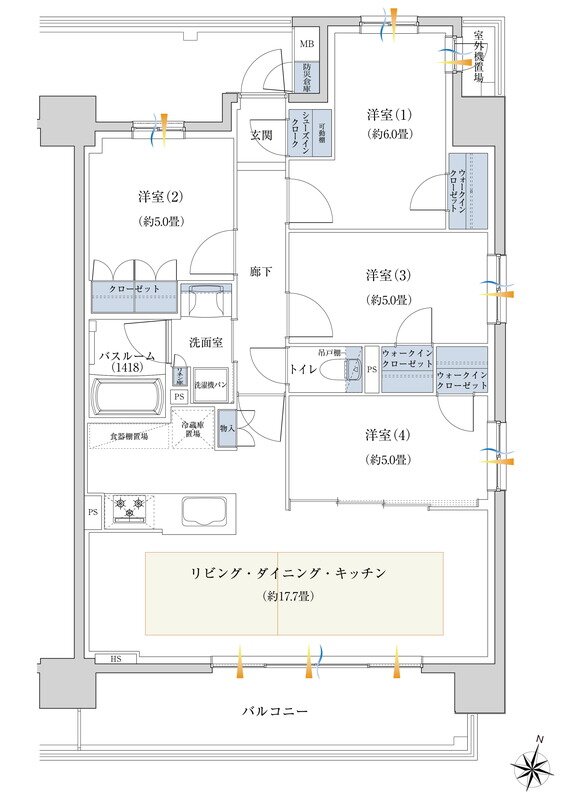 イノバス名古屋テラス 間取り BMタイプ