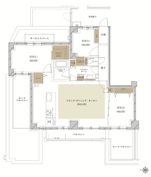 ヴェレーナ横浜岩井町ヒルズ 間取り Ur TYPE