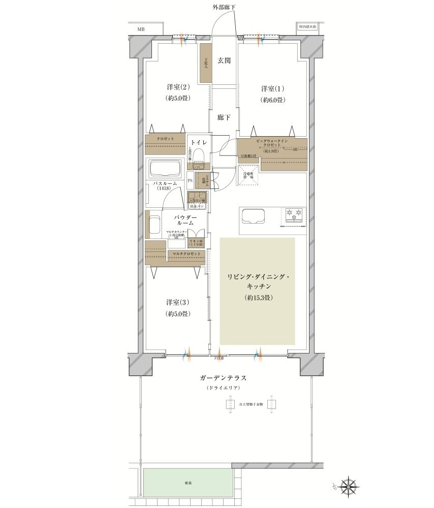 ヴェレーナ横浜岩井町ヒルズ 間取り Ct TYPE