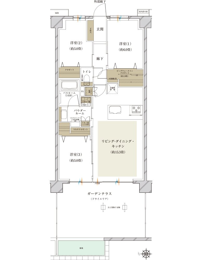 ヴェレーナ横浜岩井町ヒルズ 間取り Ct TYPE