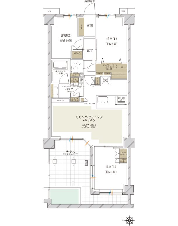 ヴェレーナ横浜岩井町ヒルズ 間取り Gt TYPE
