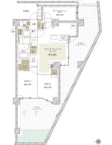 ヴェレーナ横浜岩井町ヒルズ 間取り Jt TYPE