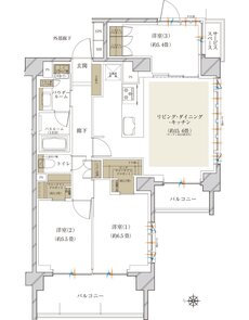 ヴェレーナ横浜岩井町ヒルズ 間取り T TYPE