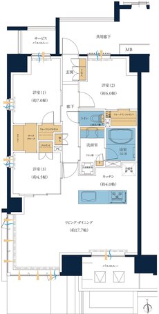 レーベン高知PROJECT 間取り A type