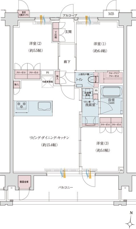 クレアネクスト別府四丁目 間取り Dタイプ