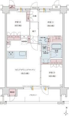 クレアネクスト別府四丁目 間取り Dタイプ