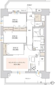 OSAKA家族区プロジェクト 間取り Aタイプ [ヴェルディア]