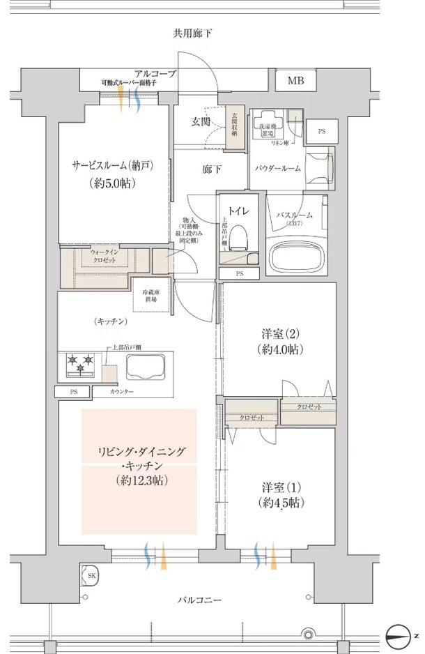 OSAKA家族区プロジェクト 間取り Bタイプ [ヴェルディア]