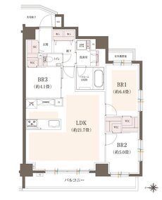 イノバス香椎駅前 間取り Cタイプ