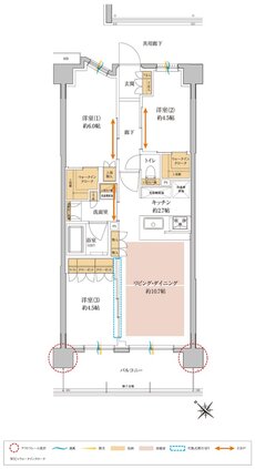 サンクレイドル瑞江 間取り D type